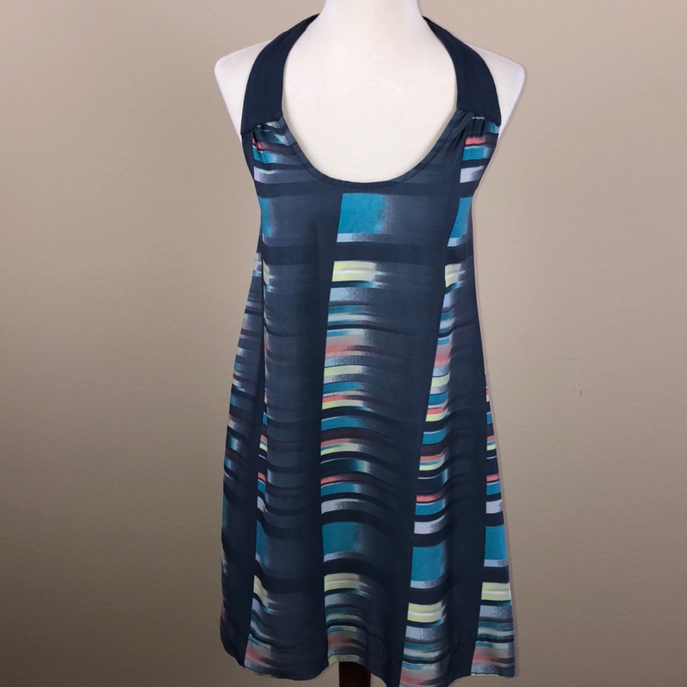 Hurley Gray Silky Halter Top or Mini Dress - Size XS